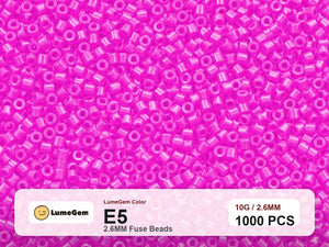 LumeGem E5 Pink E5 2.6mm fuse beads