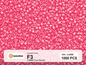 LumeGem F3 Red F3 2.6mm fuse beads