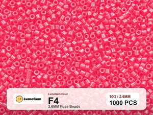 LumeGem F4 Red F4 2.6mm fuse beads