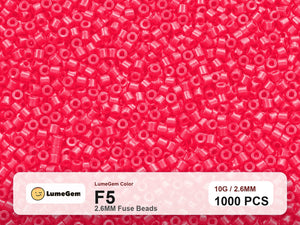LumeGem F5 Red F5 2.6mm fuse beads