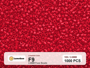 LumeGem F9 Red F9 2.6mm fuse beads