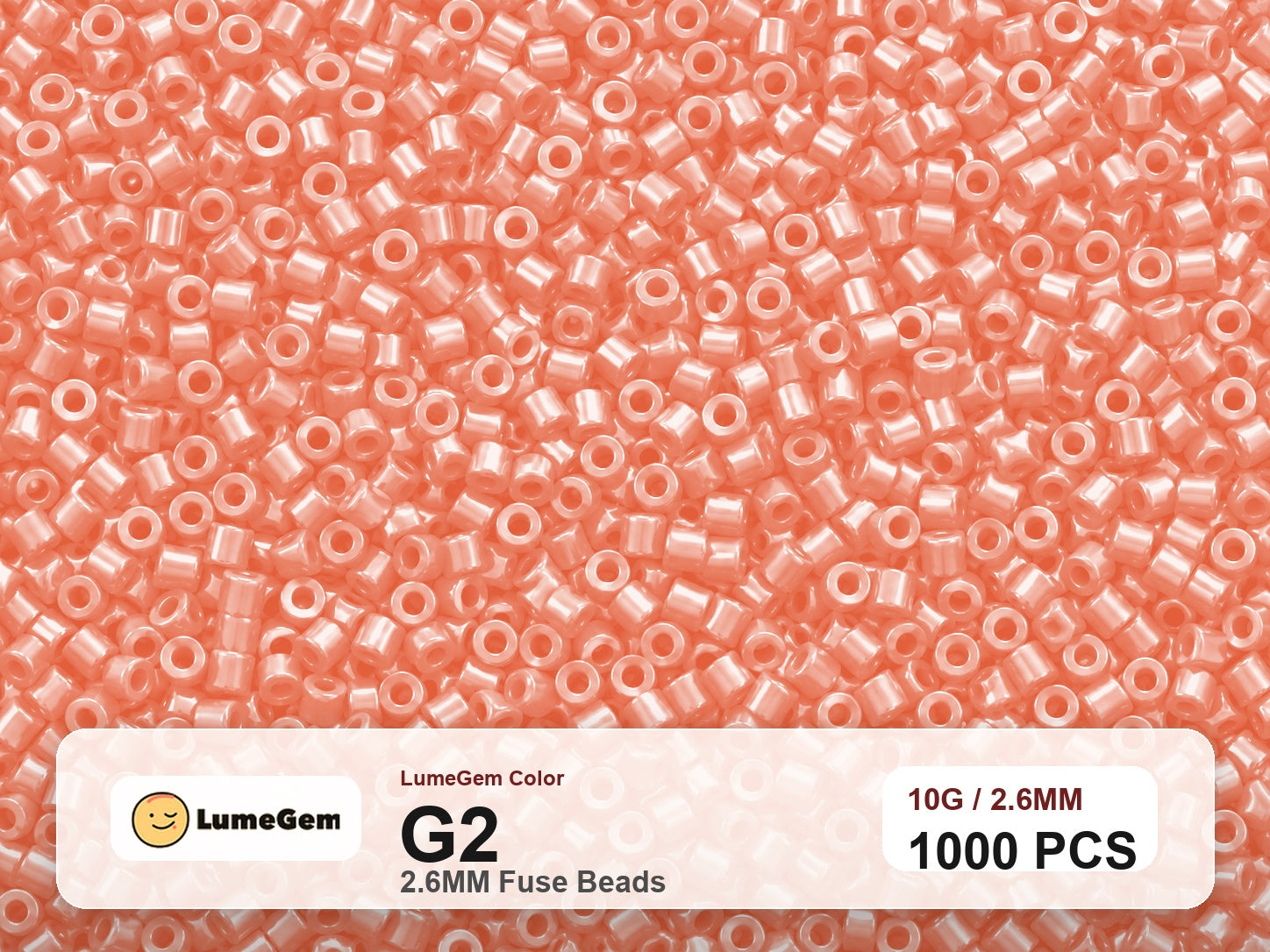 LumeGem G2 Orange G2 2.6mm fuse beads