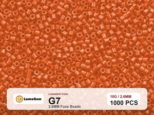 LumeGem G7 Orange G7 2.6mm fuse beads