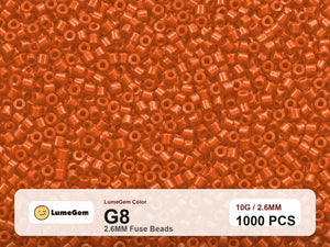 LumeGem G8 Orange G8 2.6mm fuse beads
