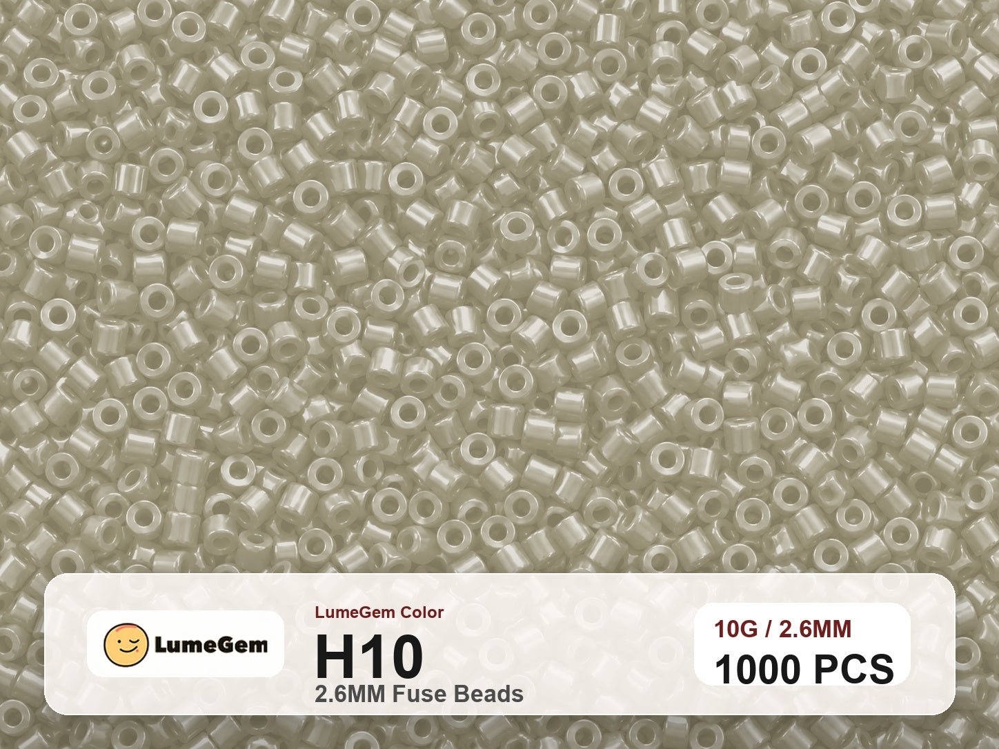 LumeGem H10 Neutral H10 2.6mm fuse beads