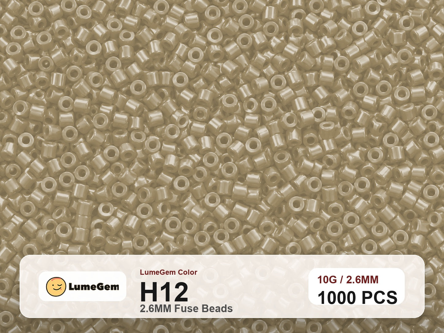 LumeGem H12 Neutral H12 2.6mm fuse beads