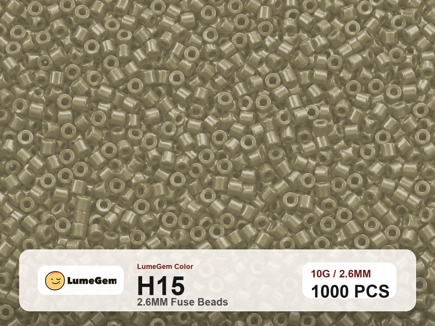 LumeGem H15 Neutral H15 2.6mm fuse beads
