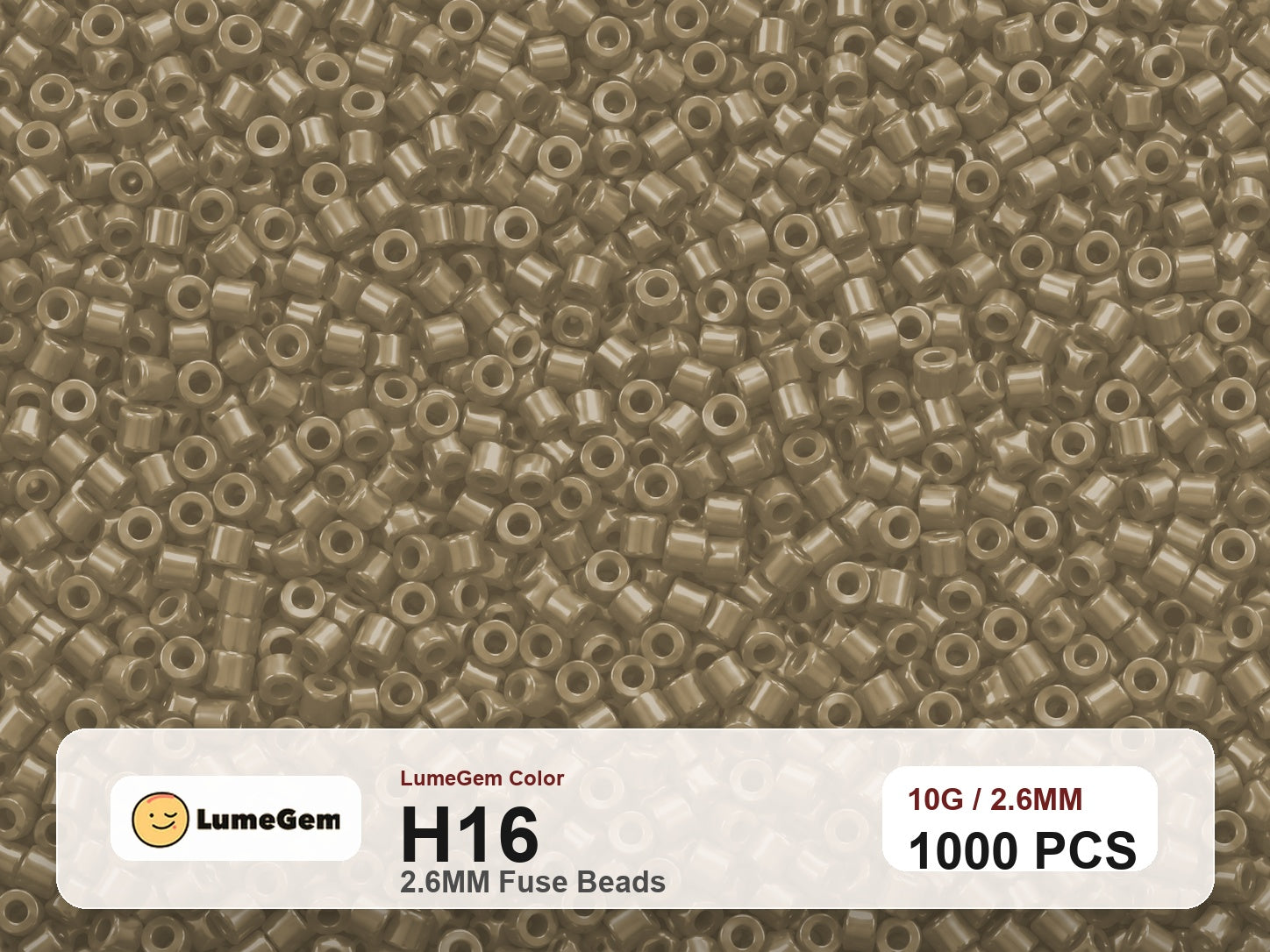 LumeGem H16 Neutral H16 2.6mm fuse beads