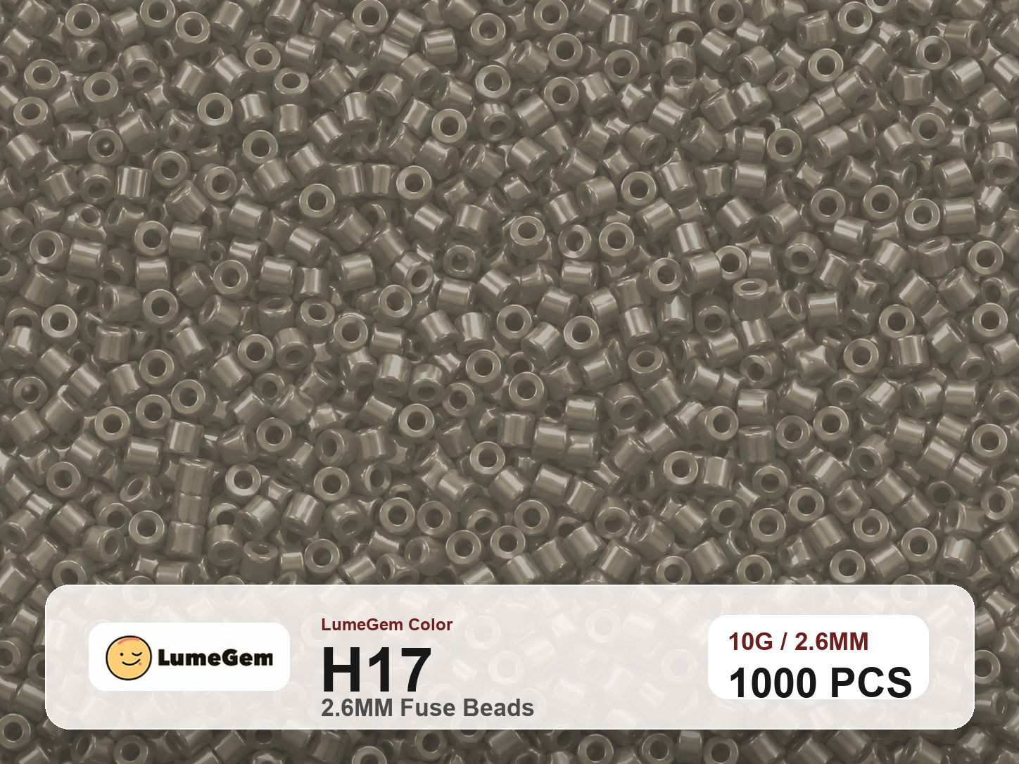 LumeGem H17 Neutral H17 2.6mm fuse beads