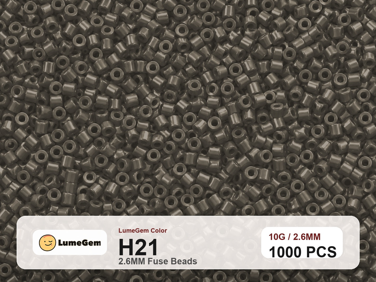 LumeGem H21 Neutral H21 2.6mm fuse beads