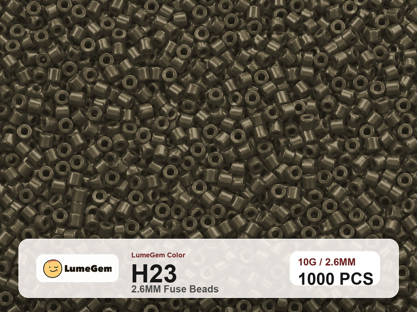 LumeGem H23 Neutral H23 2.6mm fuse beads
