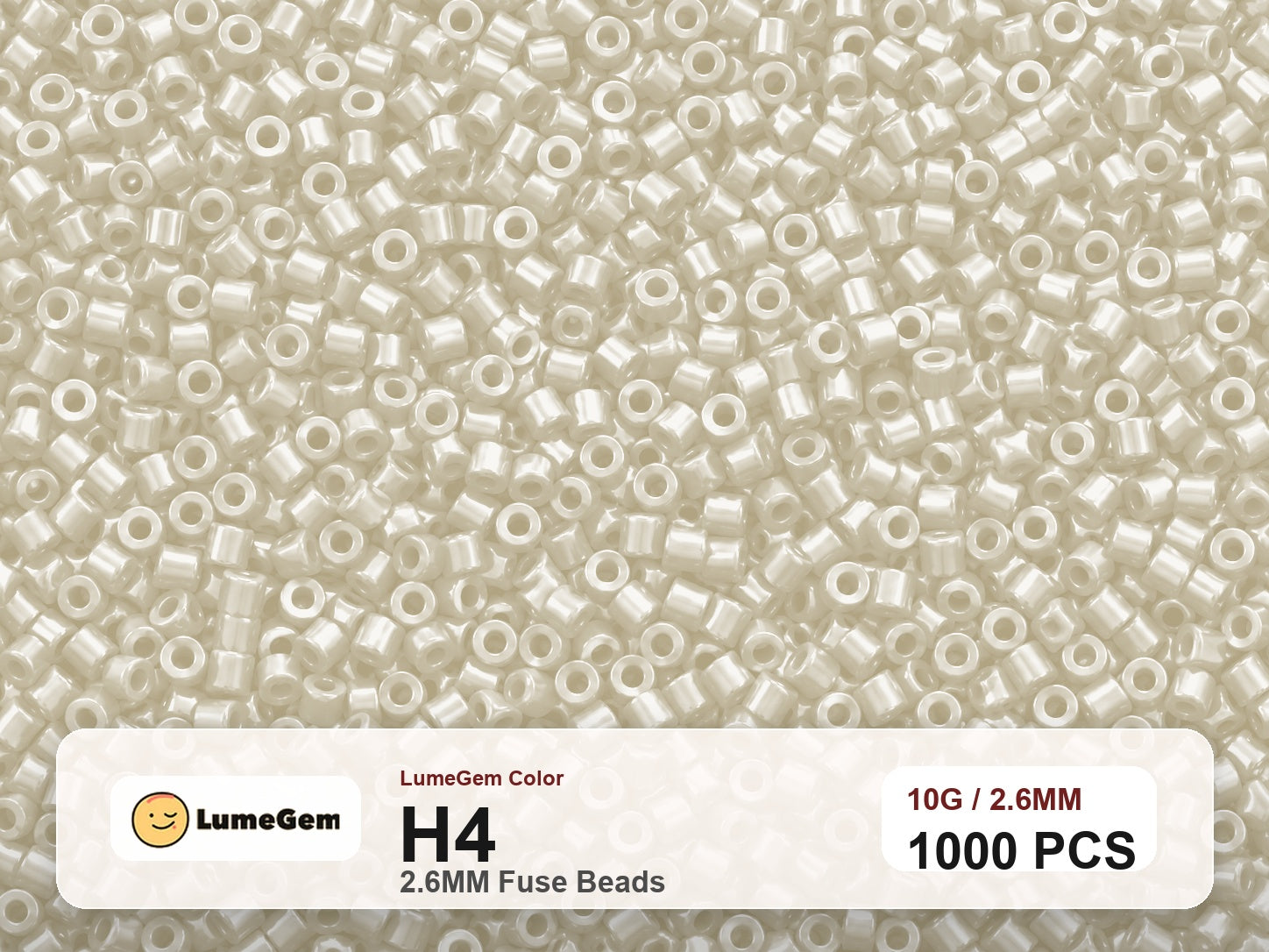 LumeGem H4 Neutral H4 2.6mm fuse beads