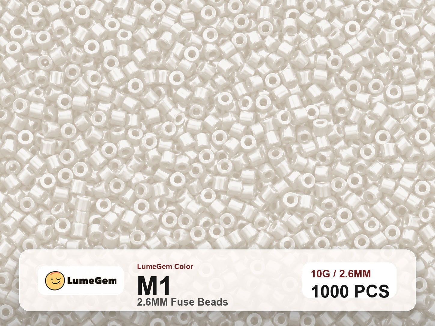 LumeGem M1 Neutral M1 2.6mm fuse beads
