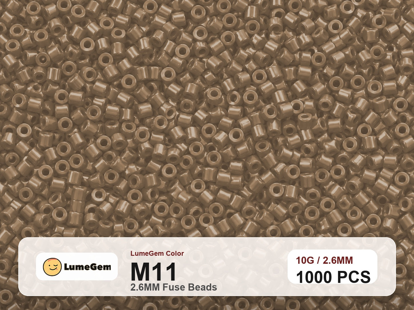 LumeGem M11 Neutral M11 2.6mm fuse beads