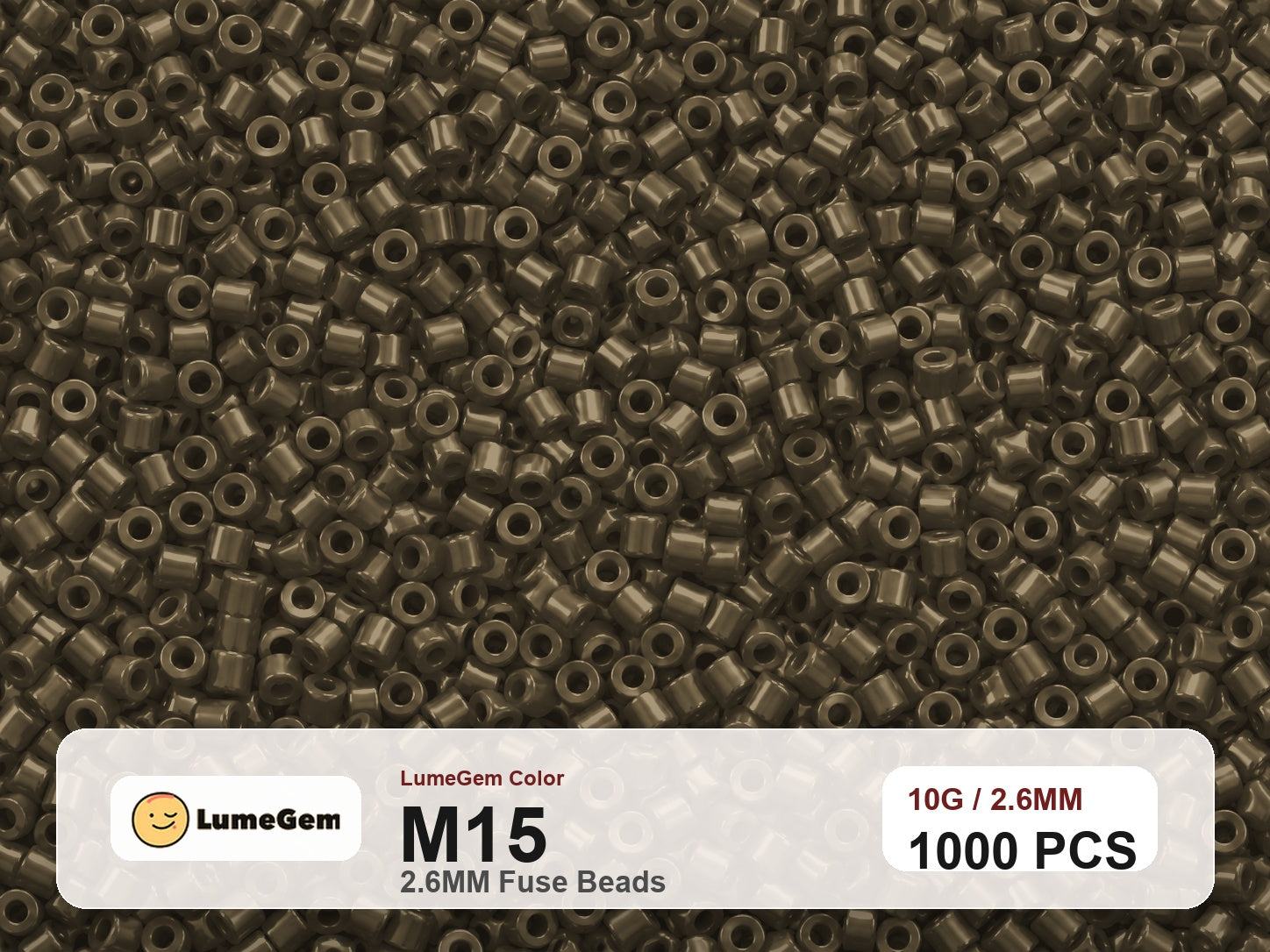 LumeGem M15 Neutral M15 2.6mm fuse beads