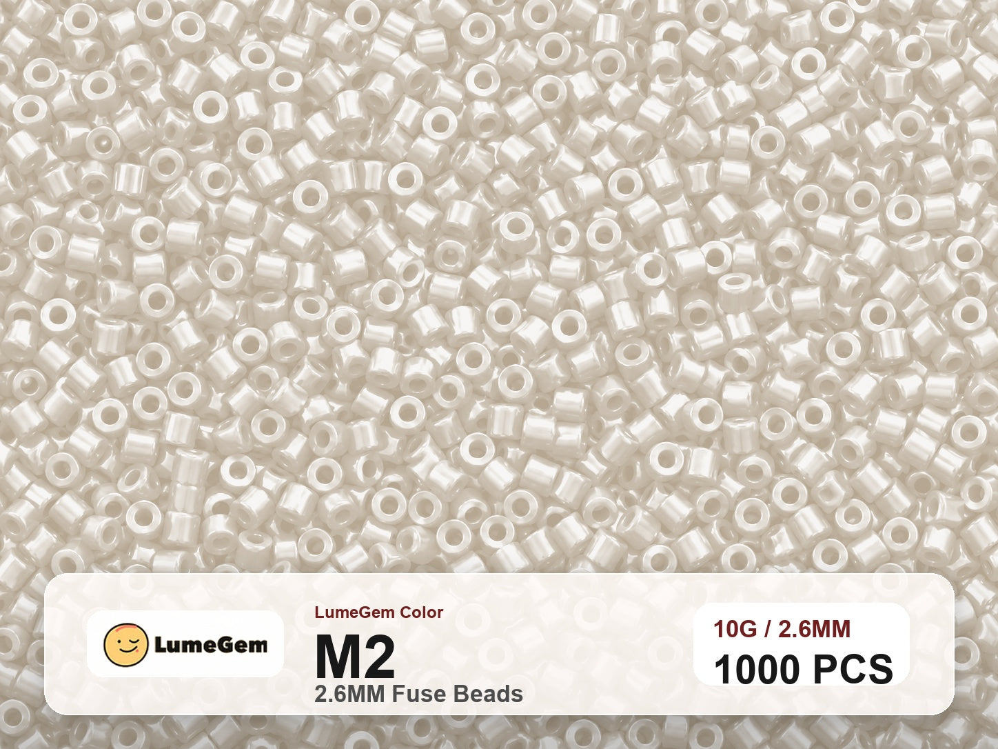 LumeGem M2 Neutral M2 2.6mm fuse beads