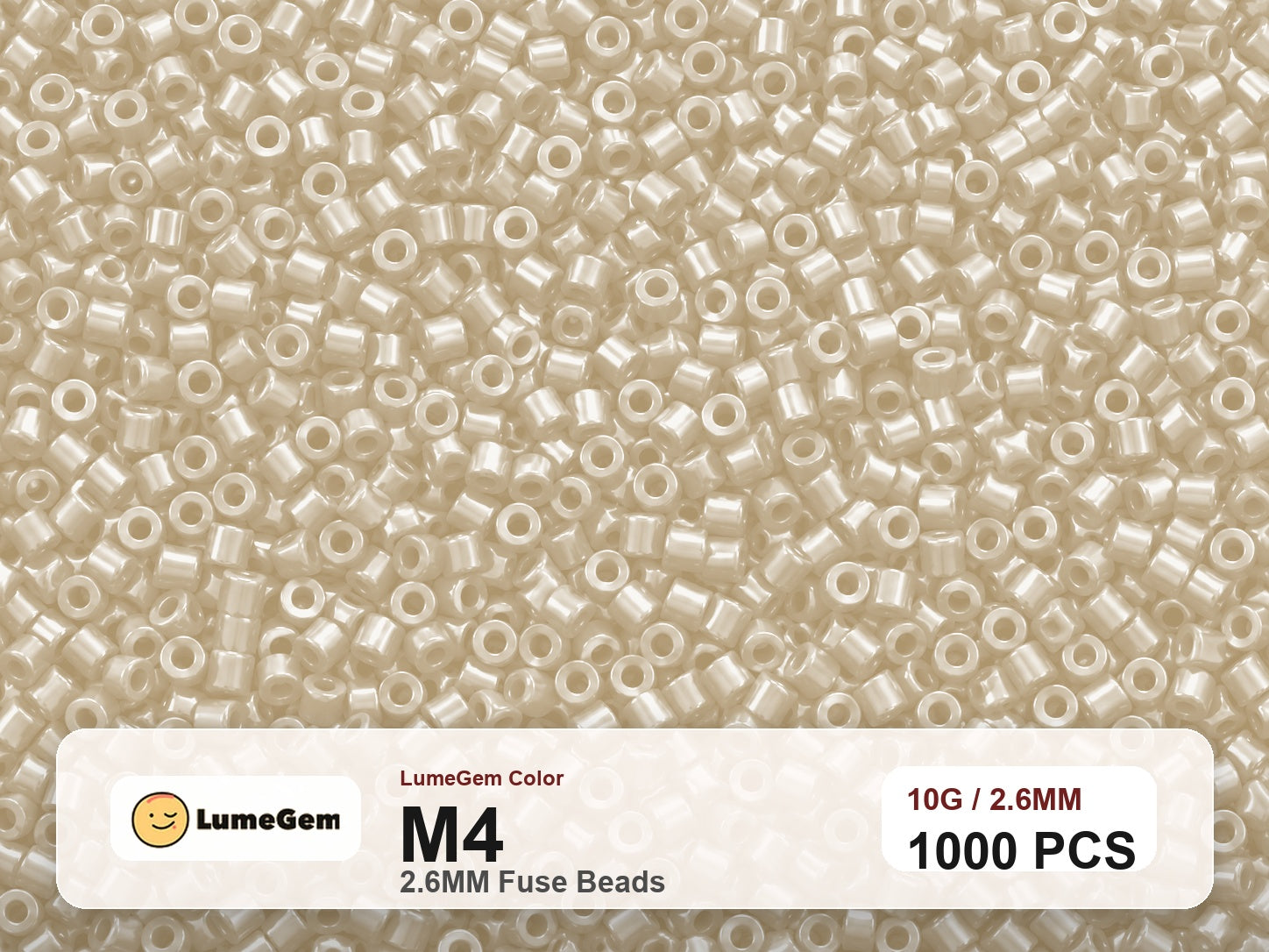 LumeGem M4 Neutral M4 2.6mm fuse beads