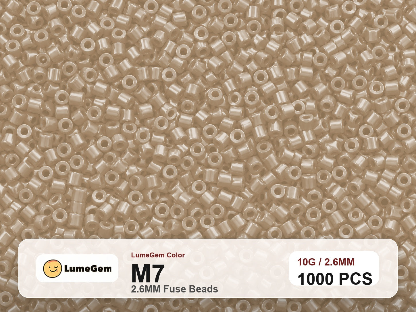 LumeGem M7 Neutral M7 2.6mm fuse beads