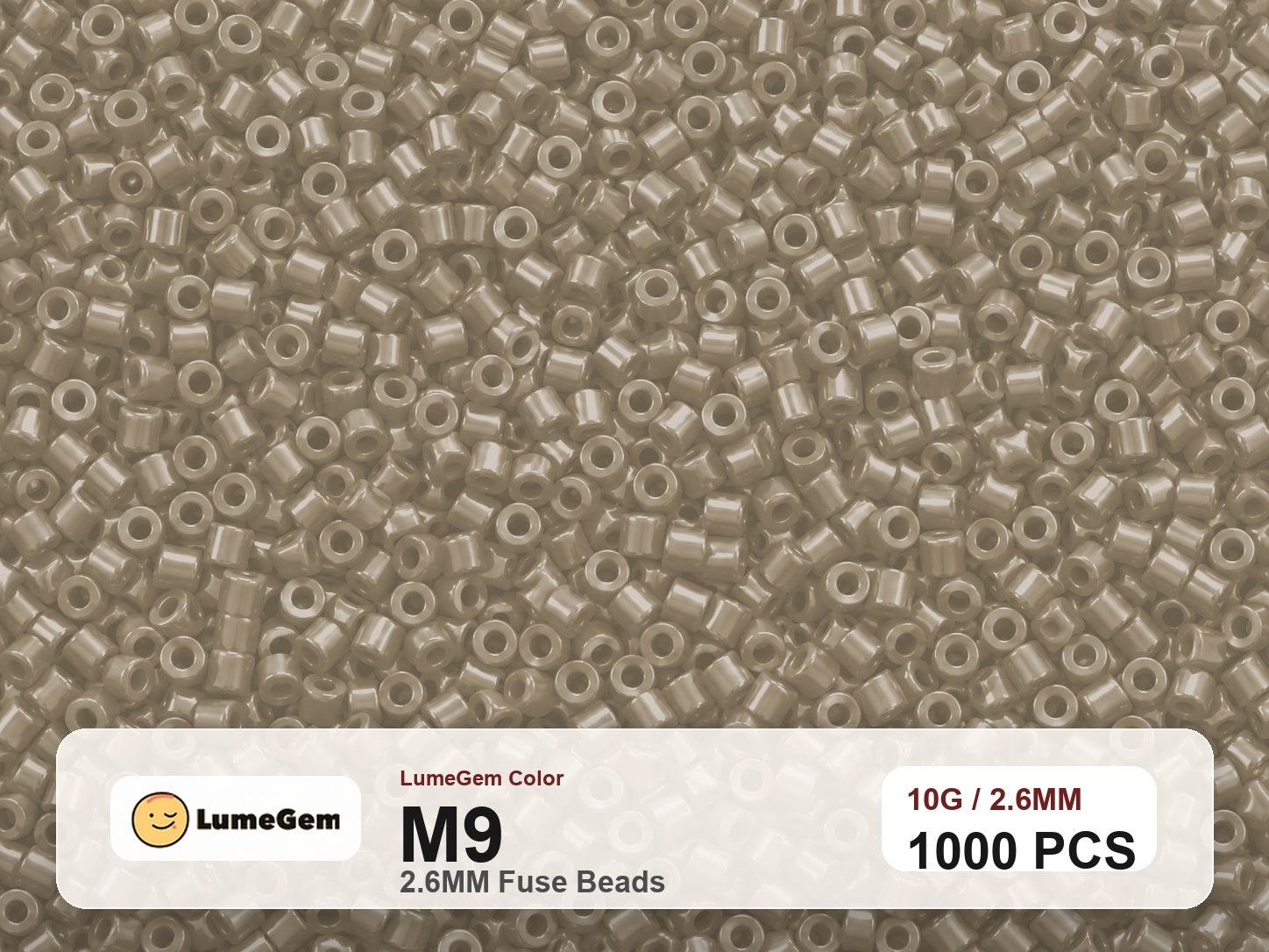 LumeGem M9 Neutral M9 2.6mm fuse beads
