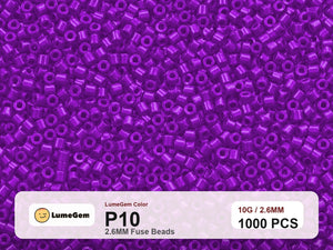LumeGem P10 Purple P10 2.6mm fuse beads