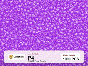LumeGem P4 Purple P4 2.6mm fuse beads