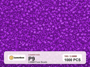 LumeGem P9 Purple P9 2.6mm fuse beads