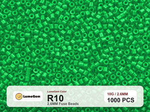 LumeGem R10 Green R10 2.6mm fuse beads