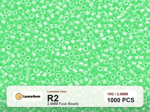 LumeGem R2 Green R2 2.6mm fuse beads