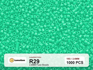 LumeGem R29 Green R29 2.6mm fuse beads