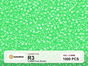 LumeGem R3 Green R3 2.6mm fuse beads