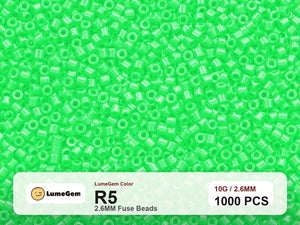 LumeGem R5 Green R5 2.6mm fuse beads
