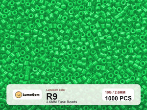 LumeGem R9 Green R9 2.6mm fuse beads